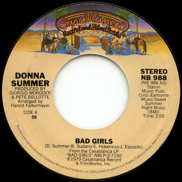 Single Donna Summer Bad Girls Simply Listening