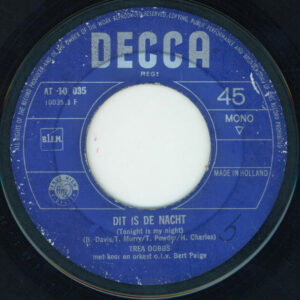 Single - Trea Dobbs - Dit Is De Nacht (Tonight Is My Night) / Parel