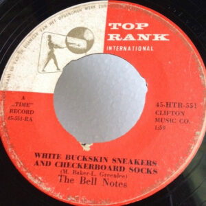 Single - The Bell Notes - White Buckskin Sneakers And Checkerboard So