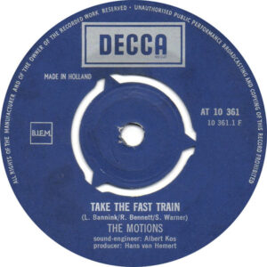 Single - Motions - Take The Fast Train / Hamburg City
