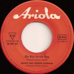 Single - Renate Und Werner Leismann - Ein Boy Ist Ein Boy / Alabama Me