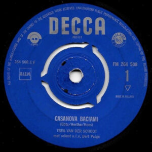 Single - Trea van der Schoot - Casanova Baciami